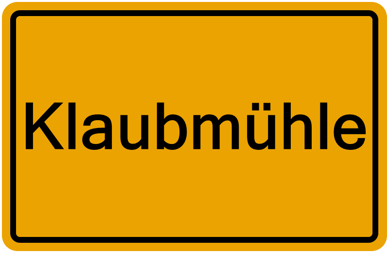 Handelsregisterauszug Klaubmühle