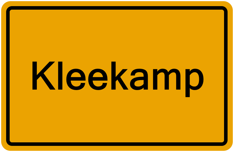 Handelsregisterauszug Kleekamp