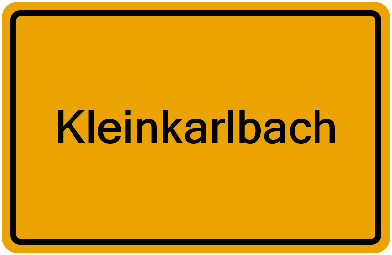 Handelsregisterauszug Kleinkarlbach