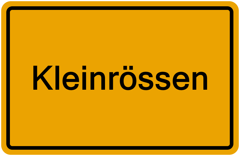 Handelsregisterauszug Kleinrössen