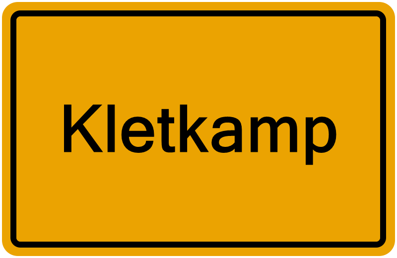 Handelsregisterauszug Kletkamp