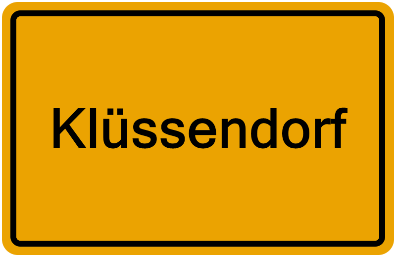 Handelsregisterauszug Klüssendorf