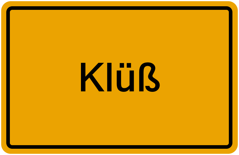 Handelsregisterauszug Klüß