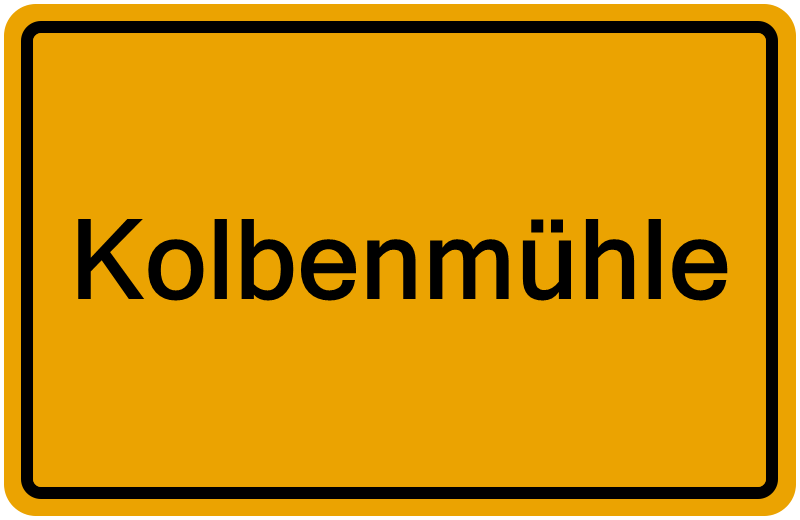 Handelsregisterauszug Kolbenmühle