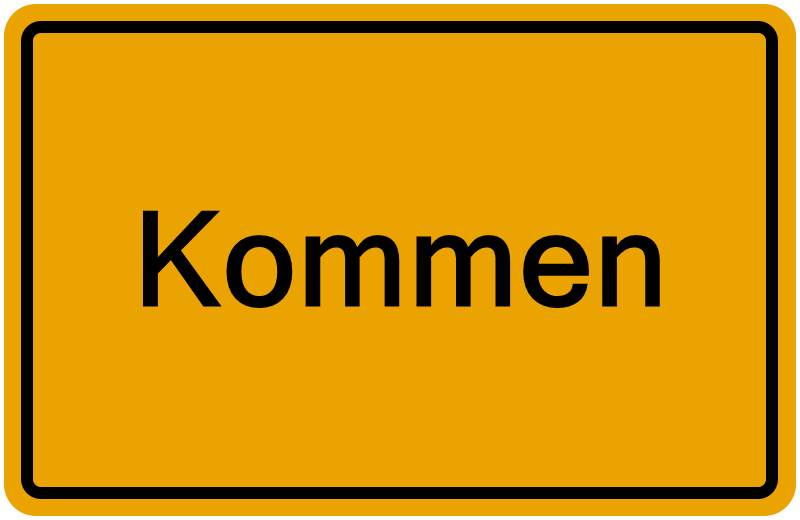 Handelsregisterauszug Kommen