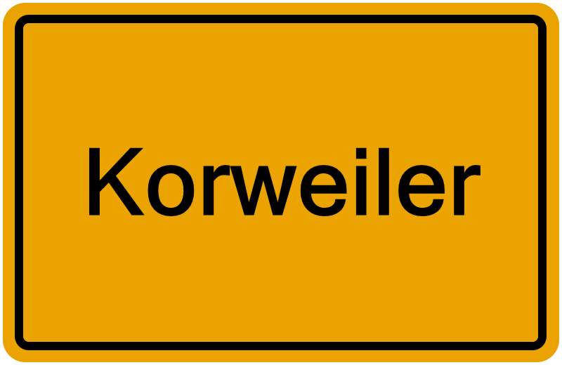 Handelsregisterauszug Korweiler