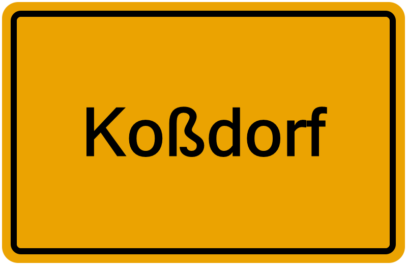 Handelsregisterauszug Koßdorf