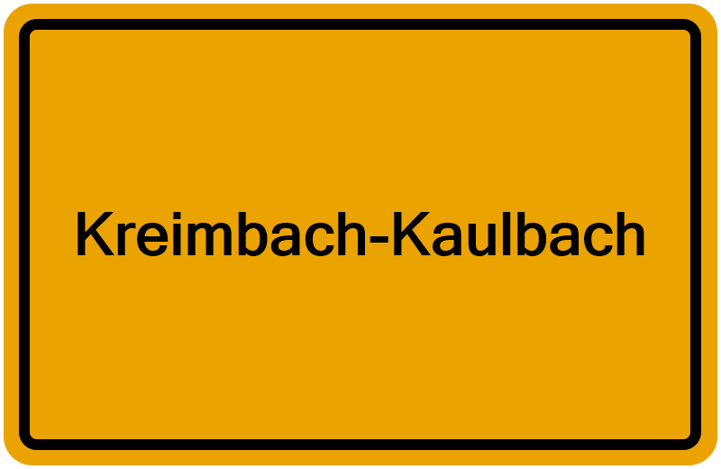 Handelsregisterauszug Kreimbach-Kaulbach