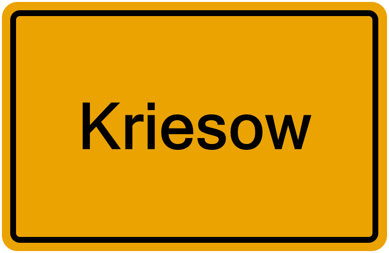 Handelsregisterauszug Kriesow