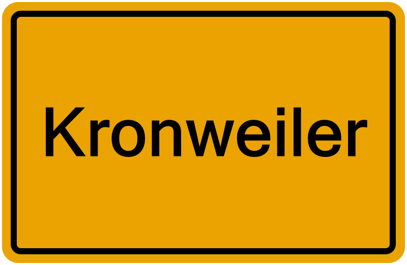 Handelsregisterauszug Kronweiler