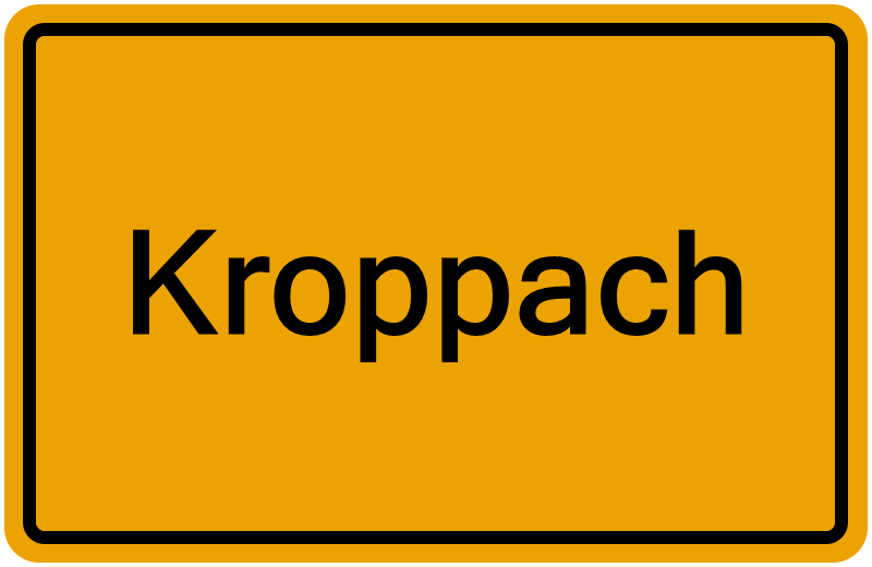 Handelsregisterauszug Kroppach