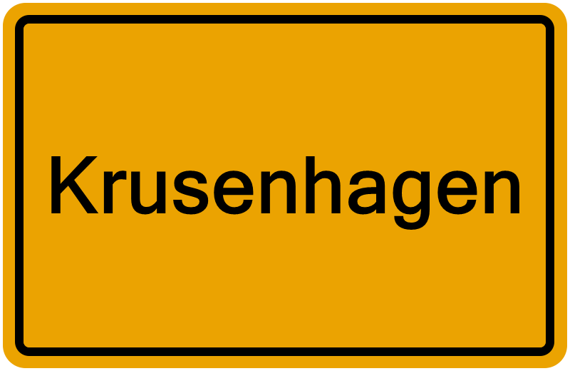 Handelsregisterauszug Krusenhagen