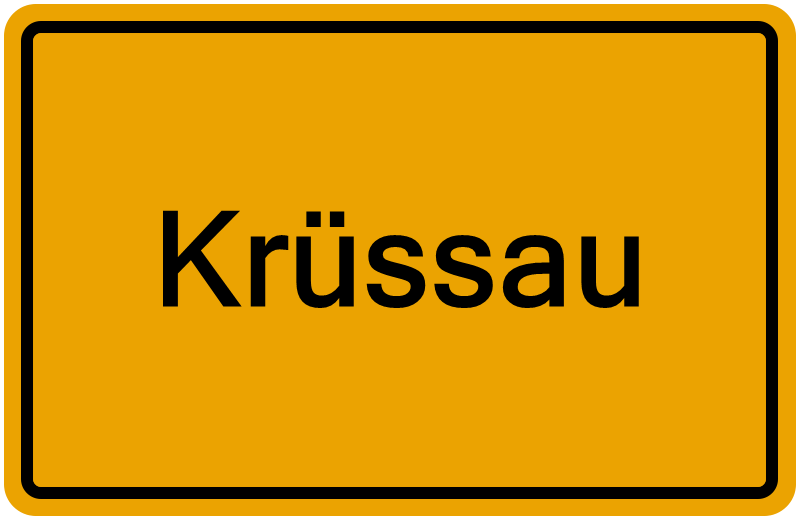 Handelsregisterauszug Krüssau
