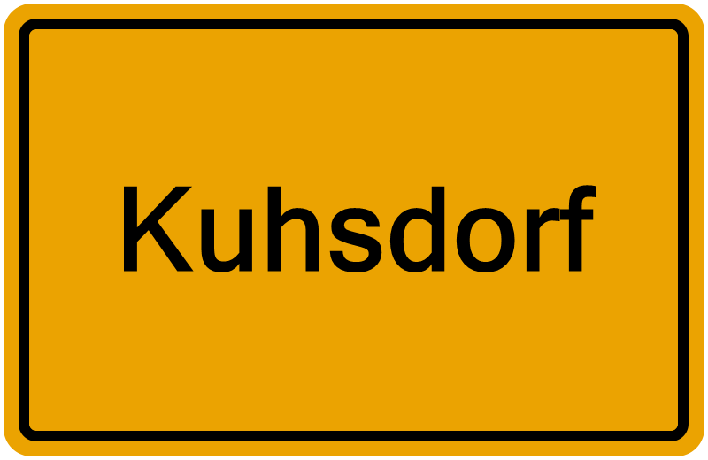 Handelsregisterauszug Kuhsdorf