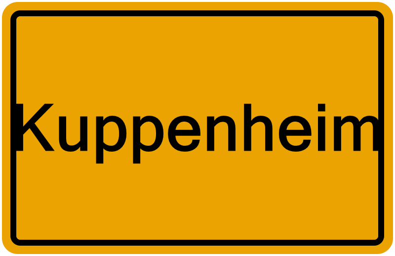 Handelsregisterauszug Kuppenheim