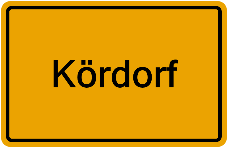 Handelsregisterauszug Kördorf