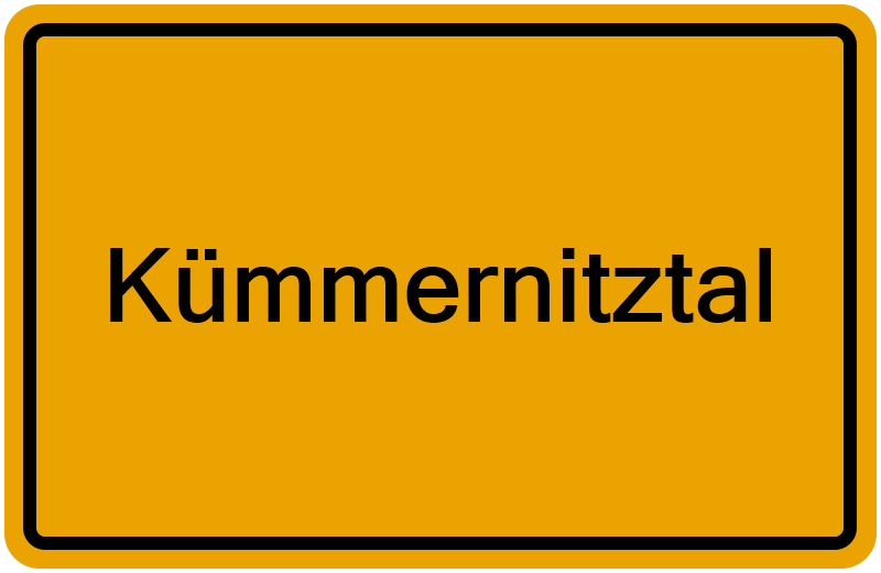 Handelsregisterauszug Kümmernitztal