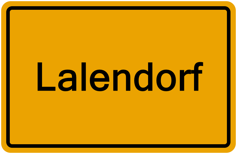 Handelsregisterauszug Lalendorf