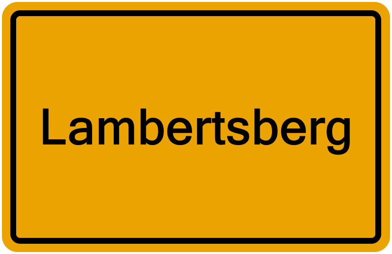 Handelsregisterauszug Lambertsberg