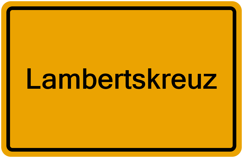 Handelsregisterauszug Lambertskreuz