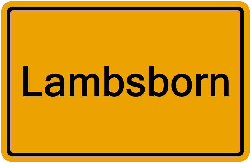 Handelsregisterauszug Lambsborn