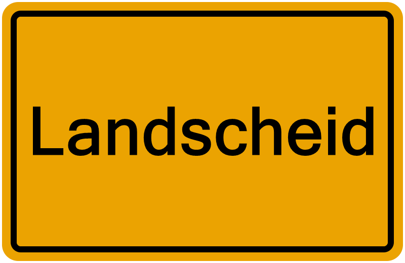 Handelsregisterauszug Landscheid