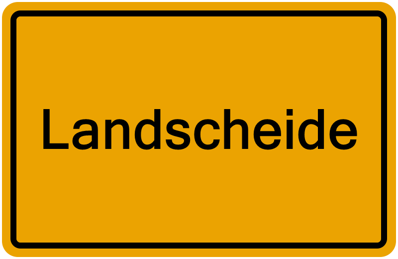 Handelsregisterauszug Landscheide