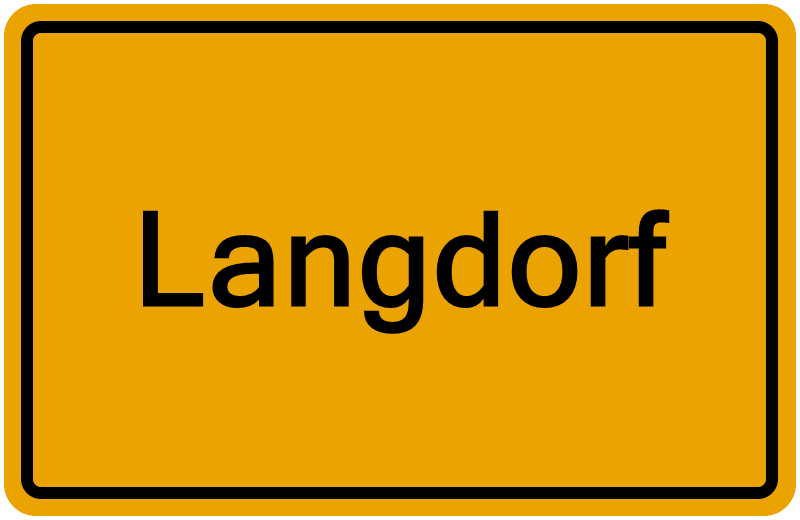 Handelsregisterauszug Langdorf