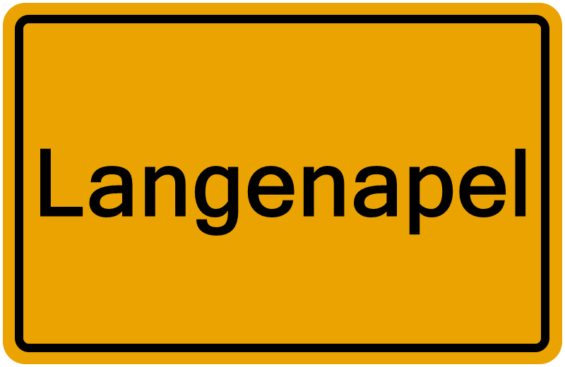 Handelsregisterauszug Langenapel