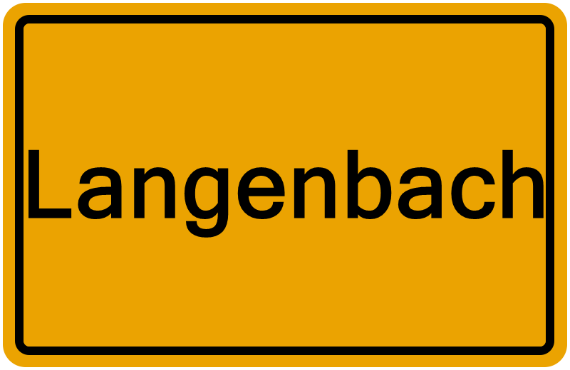 Handelsregisterauszug Langenbach