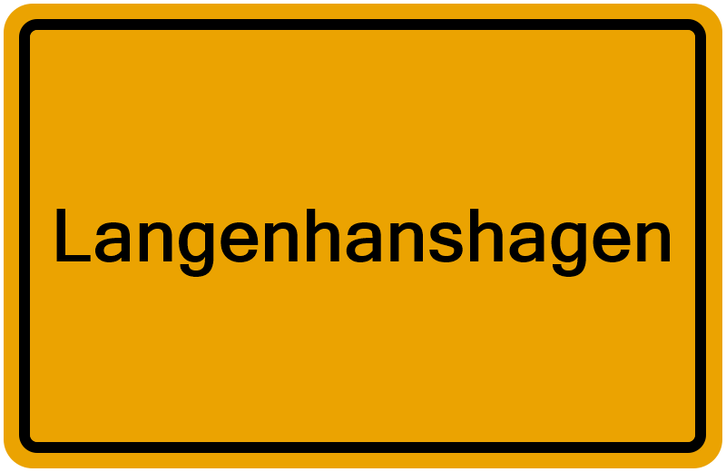 Handelsregisterauszug Langenhanshagen