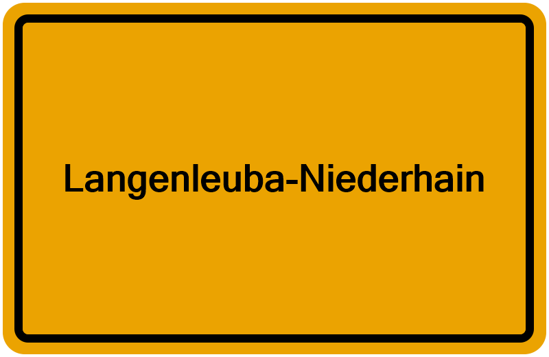 Handelsregisterauszug Langenleuba-Niederhain