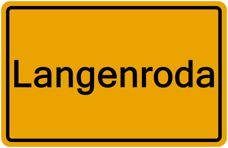 Handelsregisterauszug Langenroda