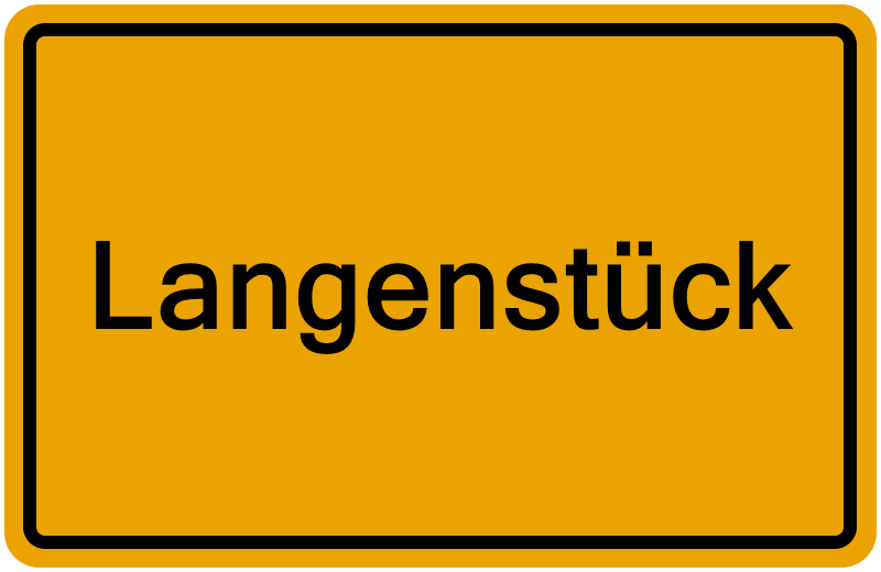 Handelsregisterauszug Langenstück