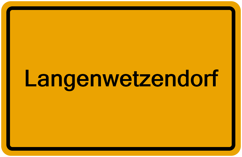 Handelsregisterauszug Langenwetzendorf