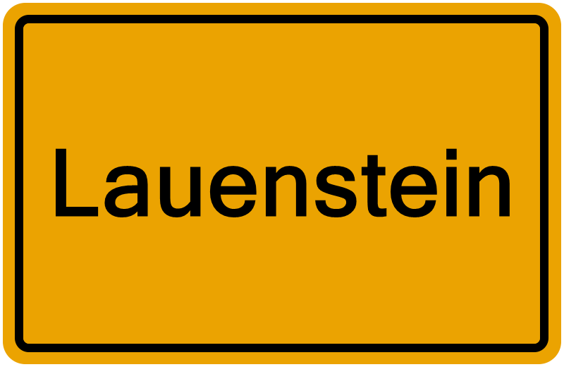 Handelsregisterauszug Lauenstein
