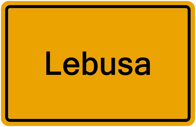 Handelsregisterauszug Lebusa