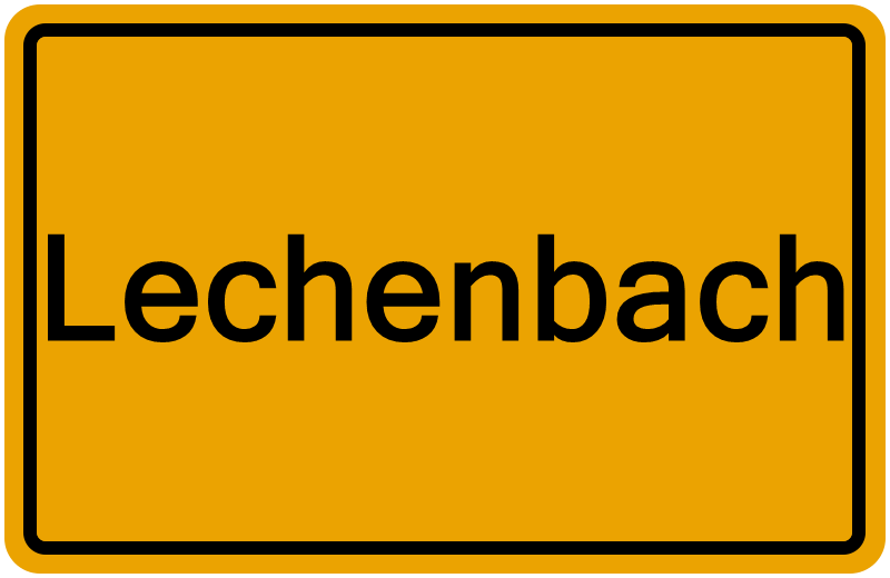 Handelsregisterauszug Lechenbach