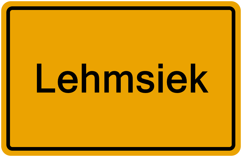 Handelsregisterauszug Lehmsiek
