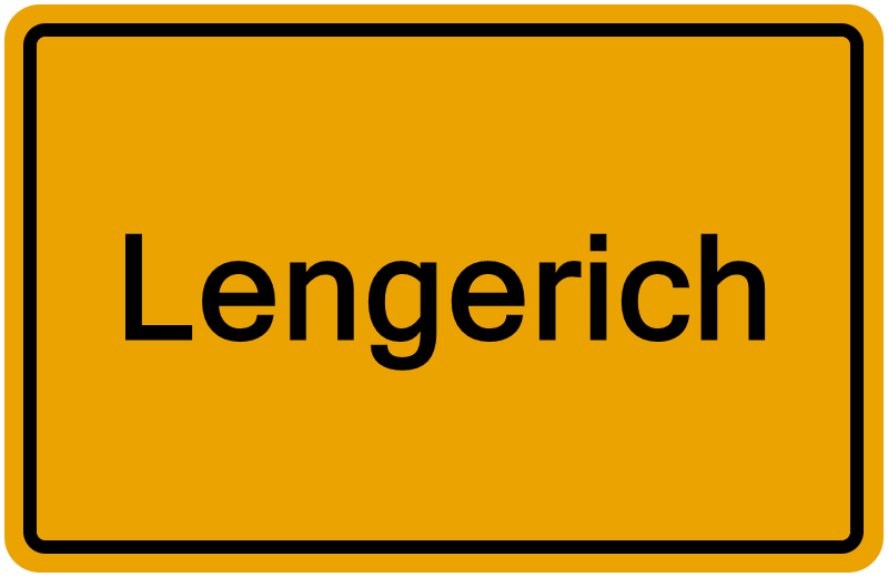 Handelsregisterauszug Lengerich