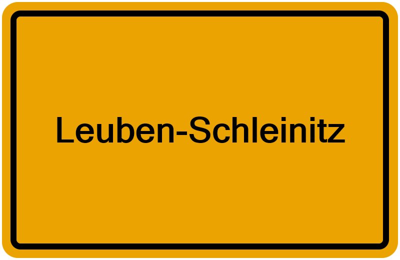 Handelsregisterauszug Leuben-Schleinitz