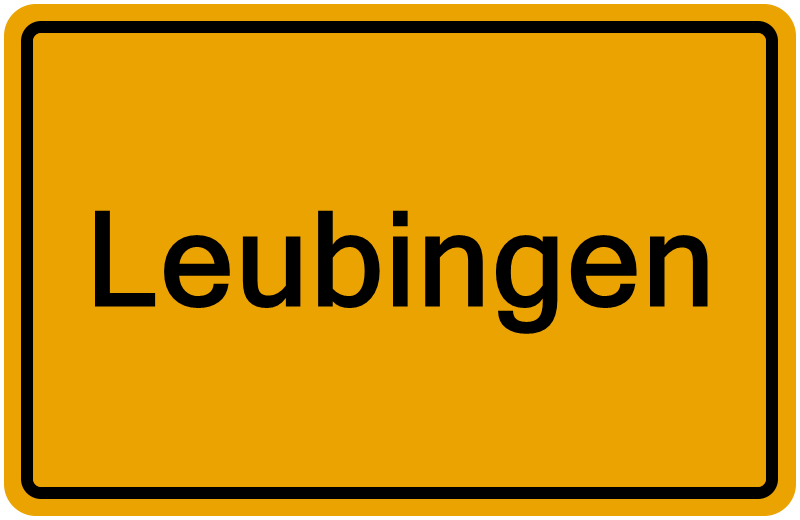 Handelsregisterauszug Leubingen