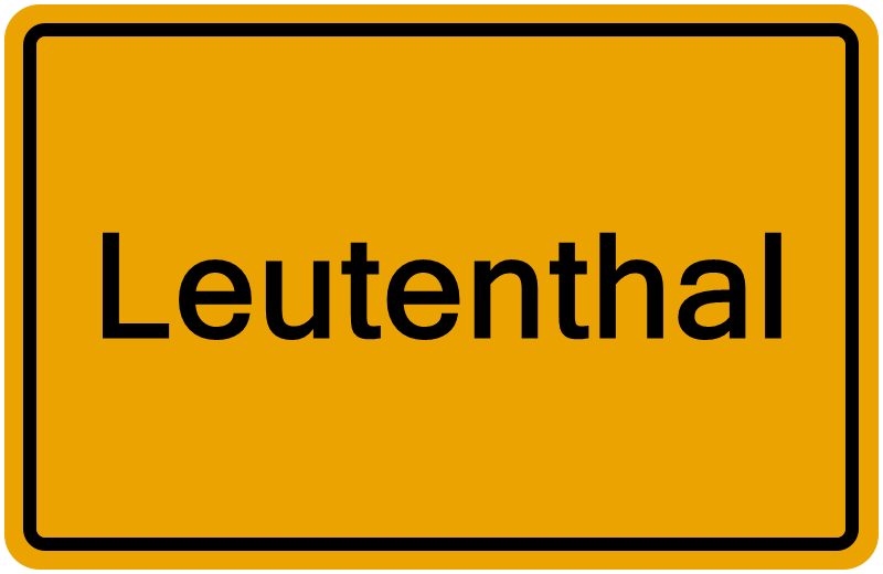 Handelsregisterauszug Leutenthal