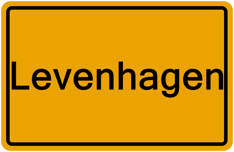Handelsregisterauszug Levenhagen