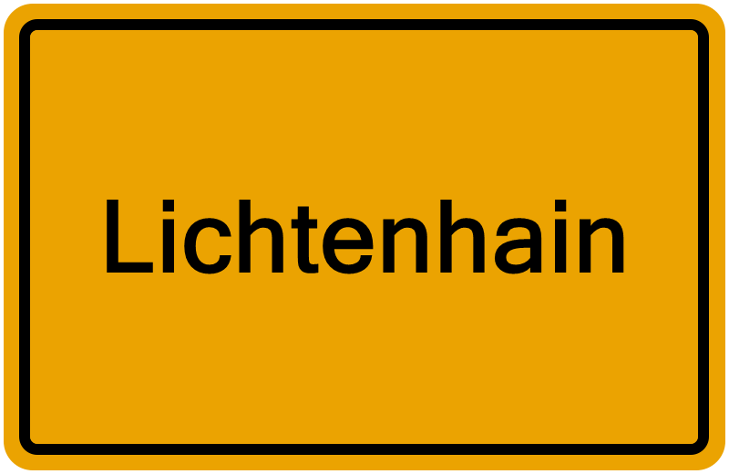 Handelsregisterauszug Lichtenhain