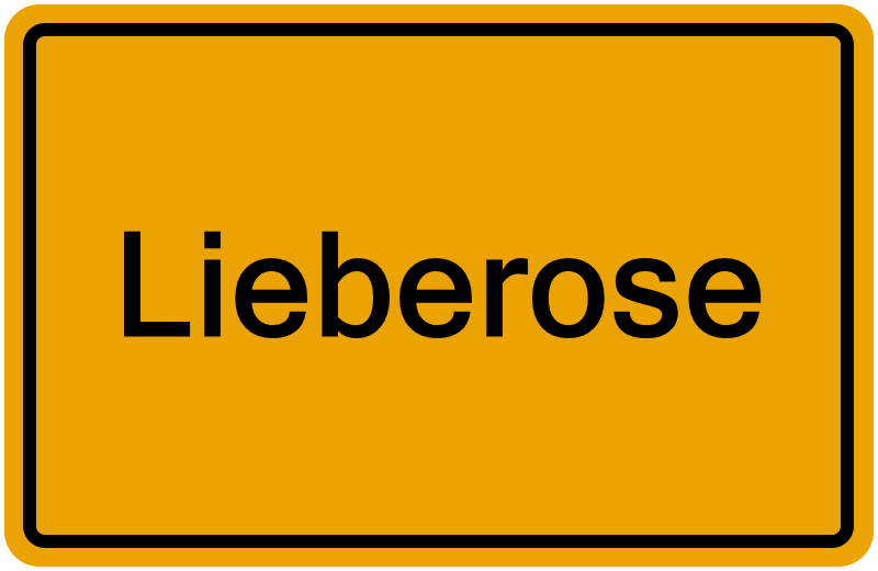 Handelsregisterauszug Lieberose