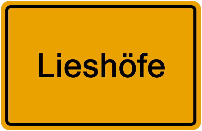 Handelsregisterauszug Lieshöfe