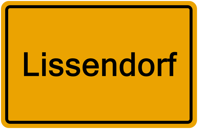 Handelsregisterauszug Lissendorf
