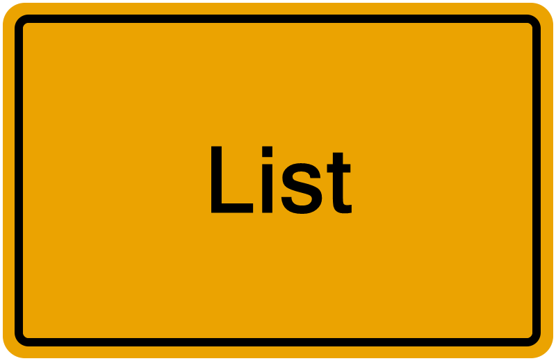 Handelsregisterauszug List