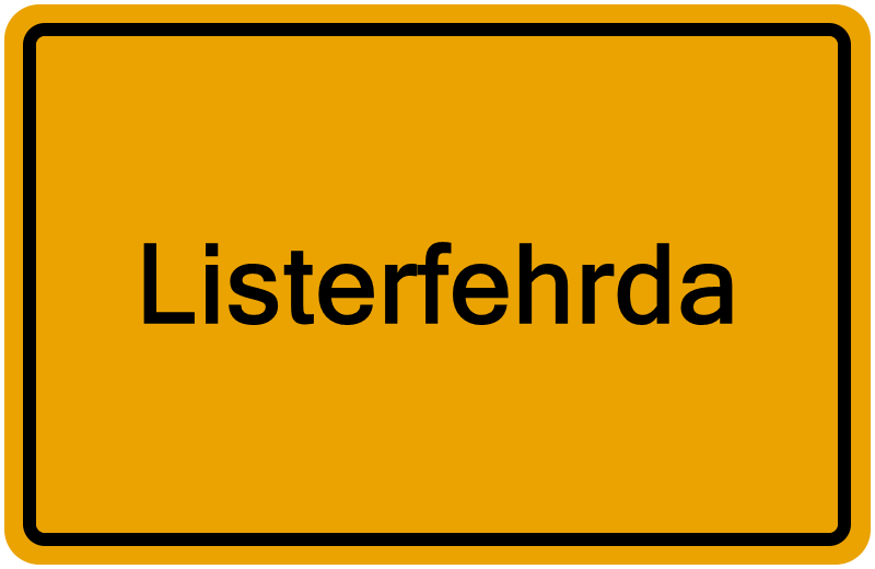 Handelsregisterauszug Listerfehrda